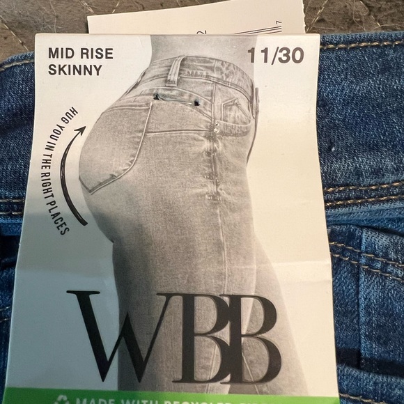 YMI Want a betta butt  mid rise skinny jeans size 11 NWT - Picture 5 of 5